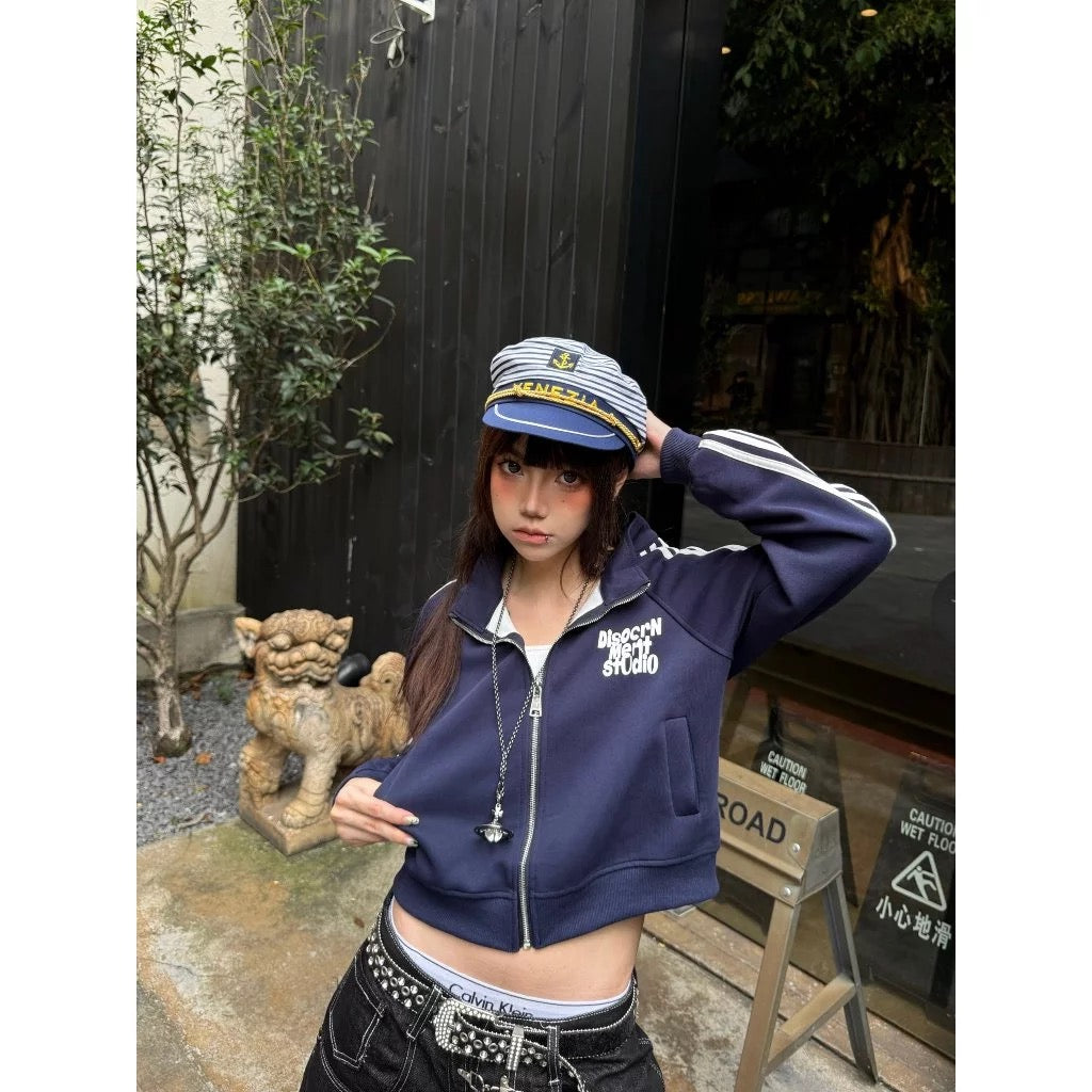 DCM 雙線 運動風 線條 美式復古 休閒外套 外套 DCM-W69