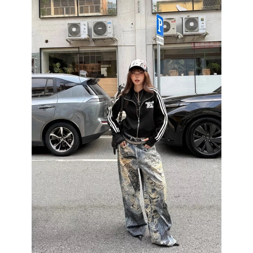 DCM 雙線 運動風 線條 美式復古 休閒外套 外套 DCM-W69