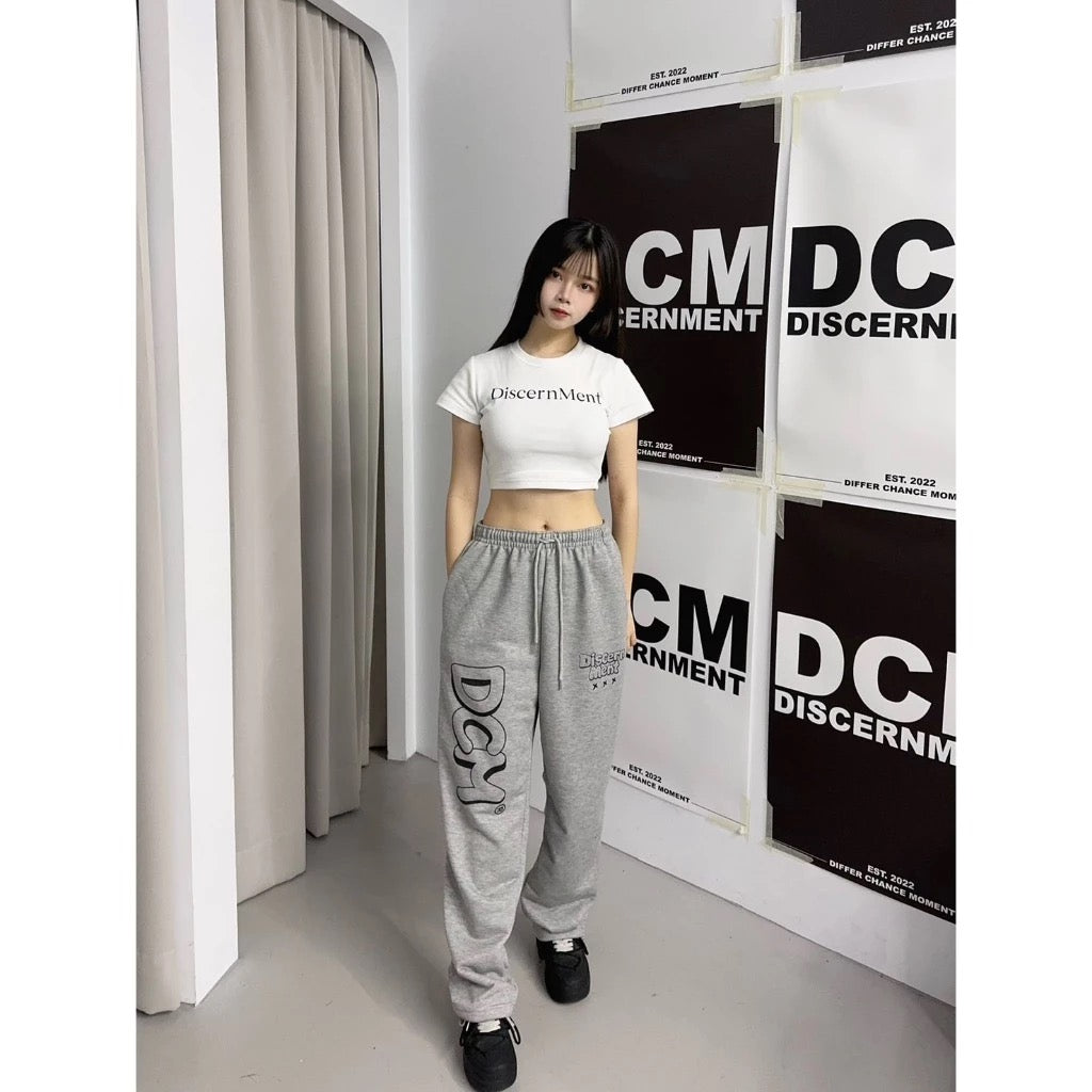 DCM 塗鴉 寬鬆 束口 棉褲 939 DCM-P03