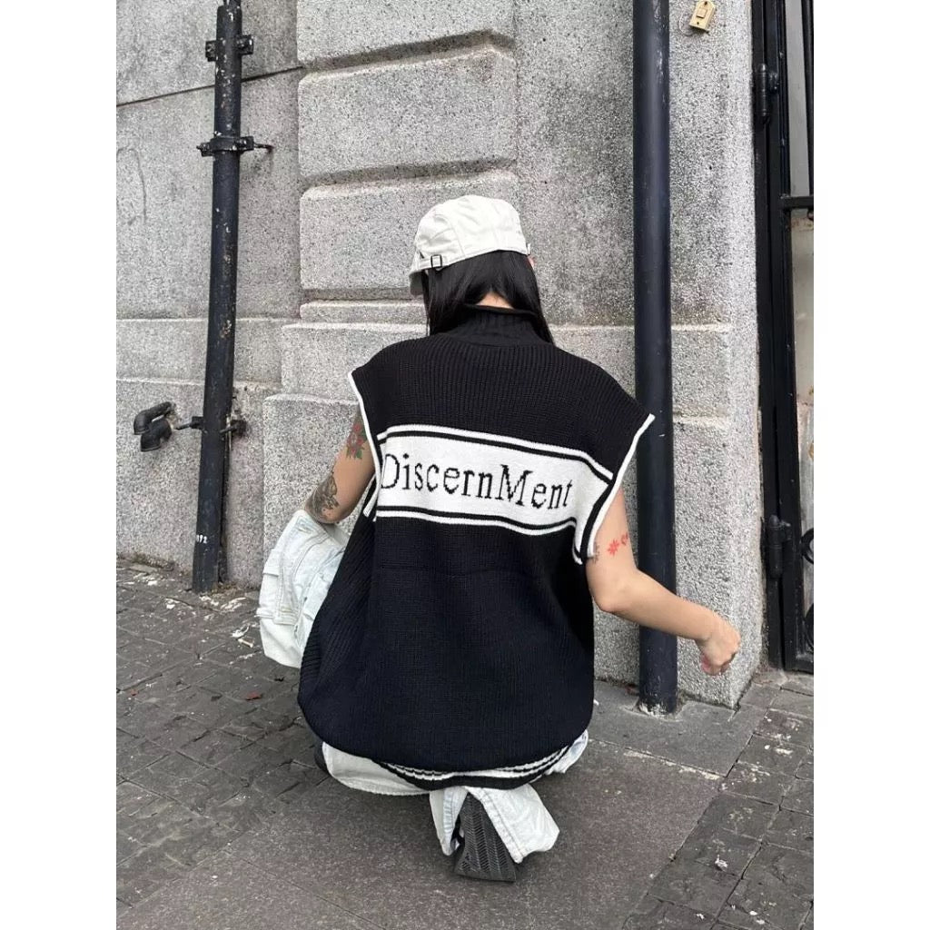 DCM KNIT VEST 針織 背心 毛衣 外套 雙拉鍊 DCM-W35