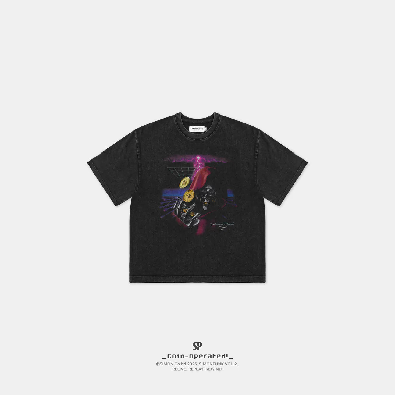 SIMON PUNK Project-SS25-VB01 魔王寶藏 BOXY 水洗 TEE