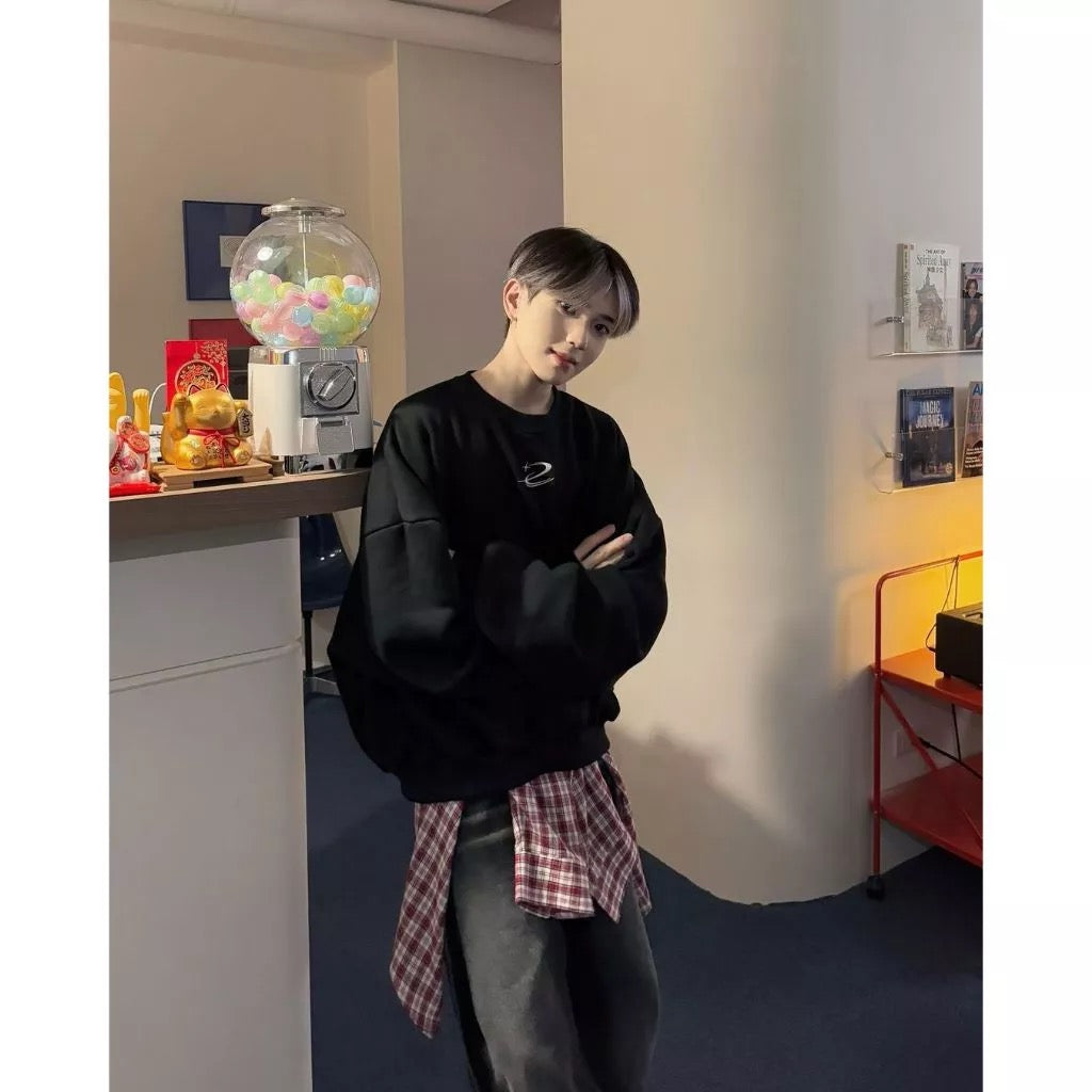 DCM CREW 流星 550克 重磅 短宽 大学T 卫衣 DCM-L35