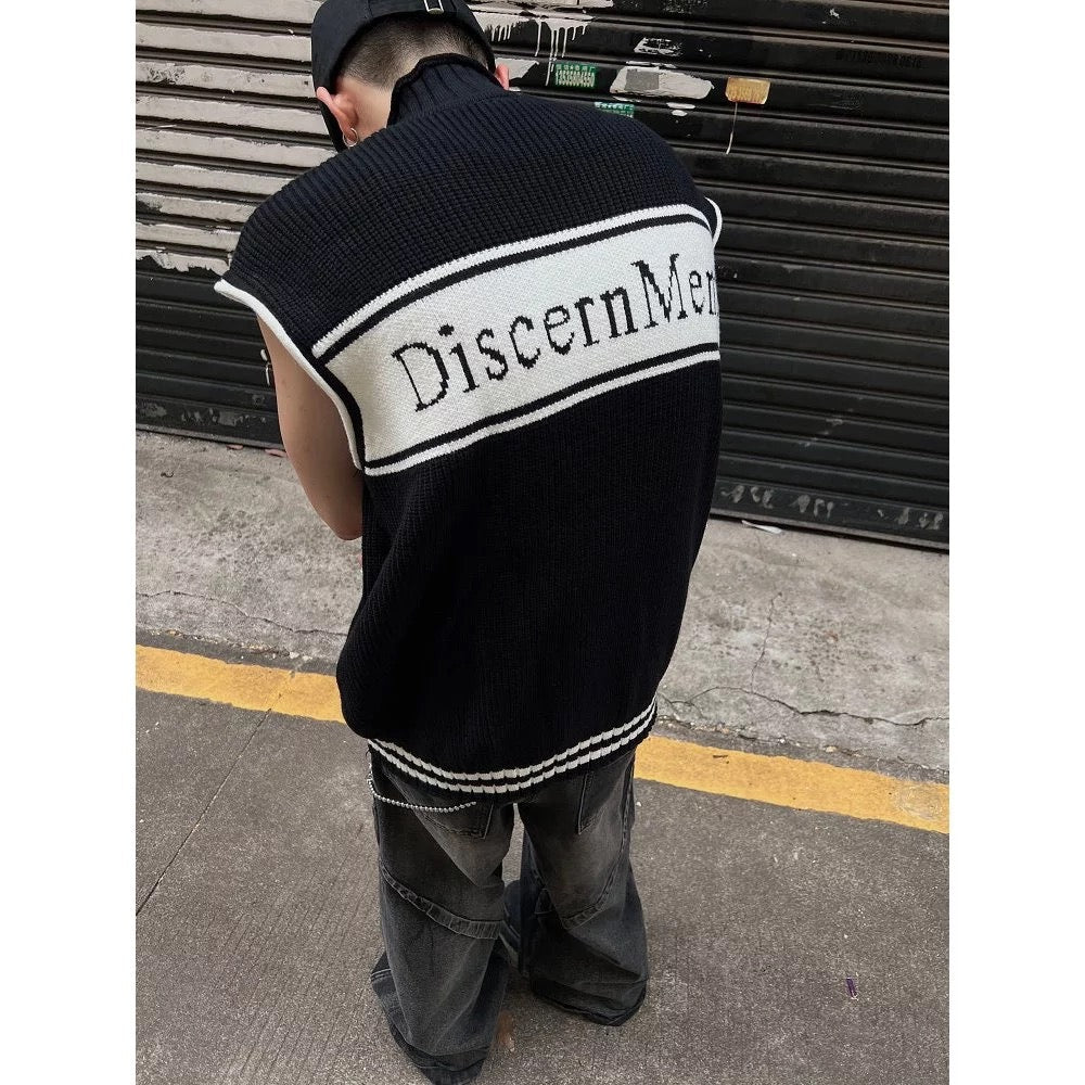 DCM KNIT VEST 針織 背心 毛衣 外套 雙拉鍊 DCM-W35