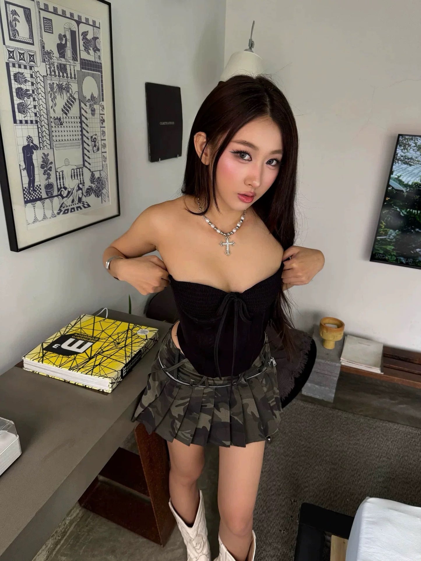 SKIRT KEIIBY - 半身裙，兩種穿法