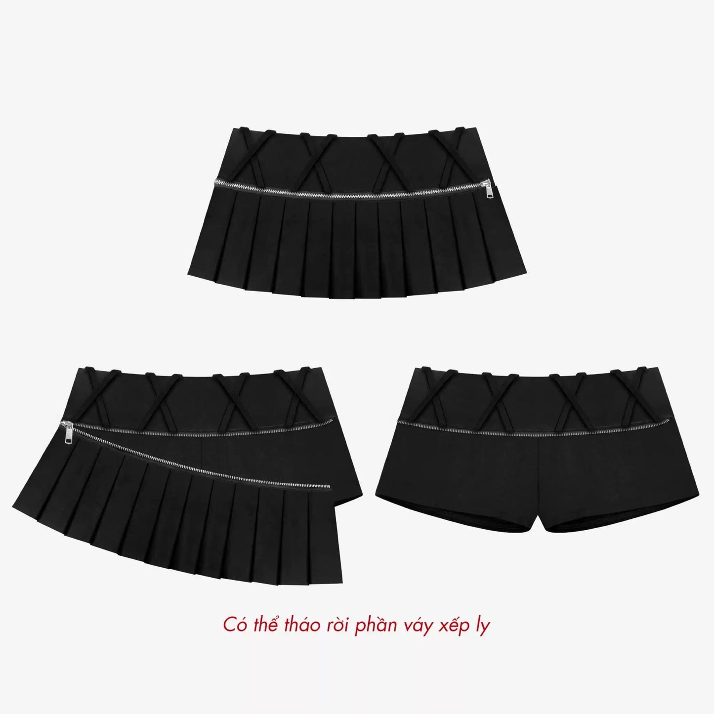 SKIRT KEIIBY - 半身裙，兩種穿法
