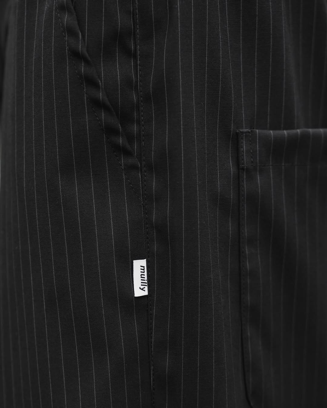 MUILLY 條紋西裝打摺褲