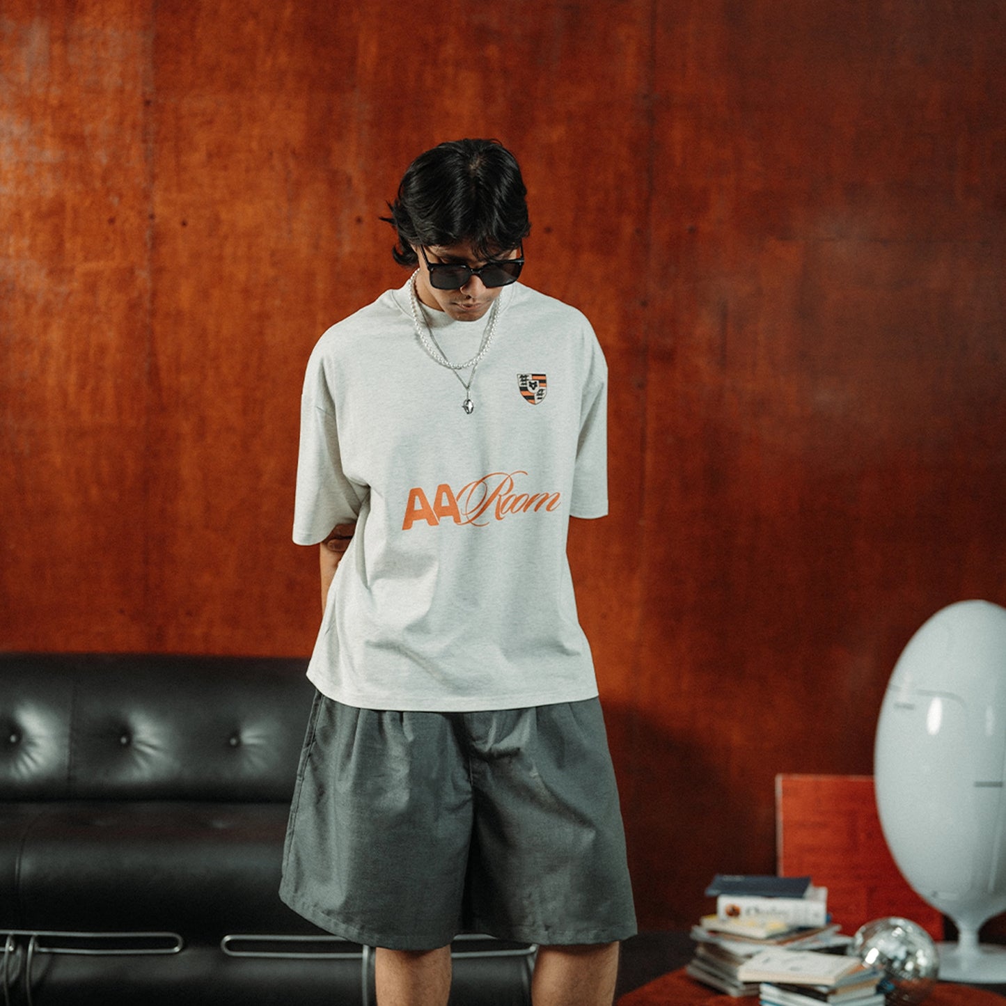 A.A Room Graphic Tee Light Grey