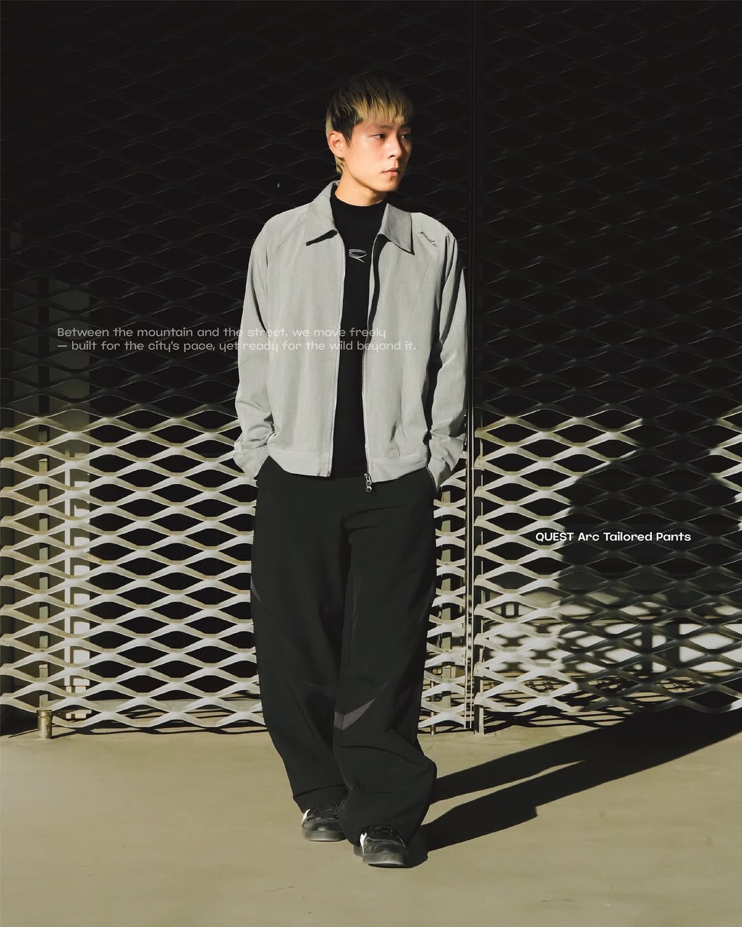 QUEST Arc Tailored Pants 弧形拼接長褲