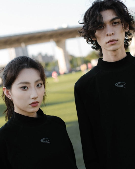QUEST MOCK NECK LS TEE 高領長T