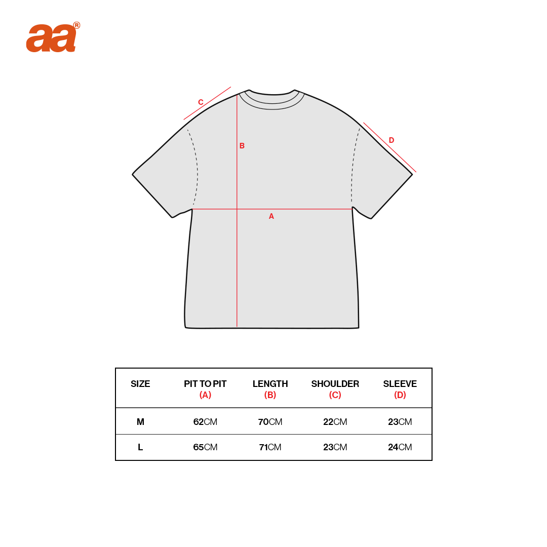 A.A Graphic Washed Tee