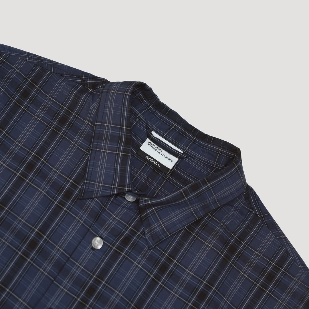 QUEST Boxy Fit Plaid Shirt|格紋短版襯衫