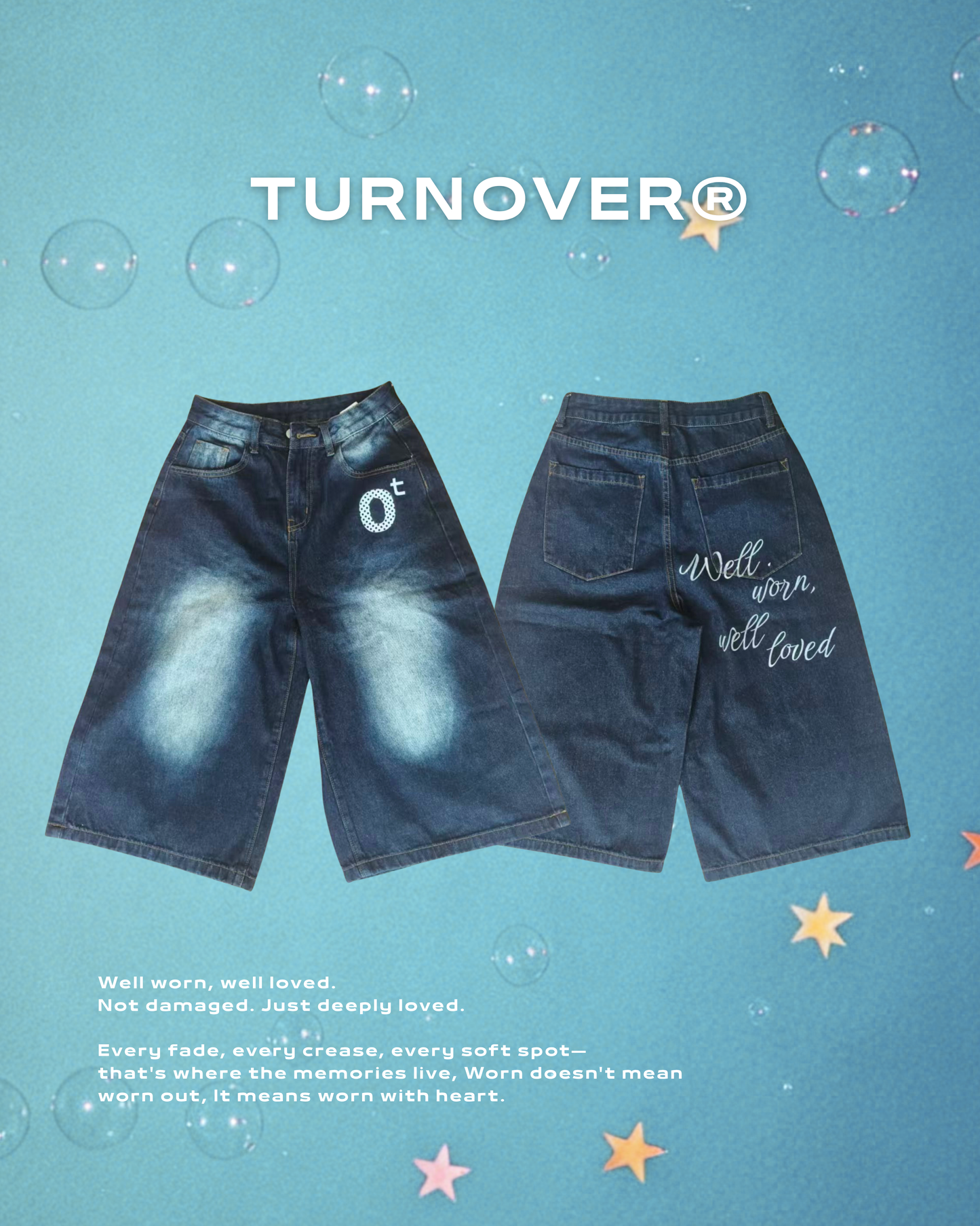 TURNOVER "Ot" 7分牛仔