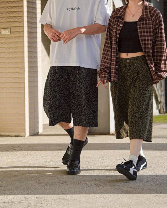 MUILLY 豹紋七分褲